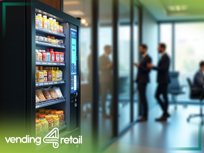 automat vendingowy w przestrzeni biurowej