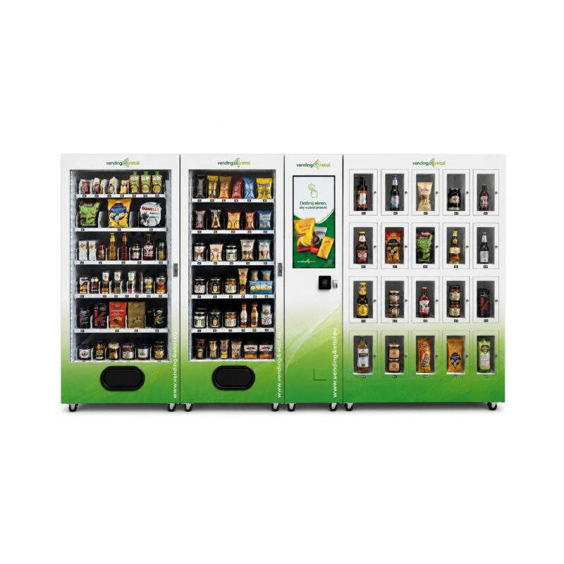 MultiVend BWM-3W1 – modułowy automat vendingowy z ekranem dotykowym i modułem szafkowym